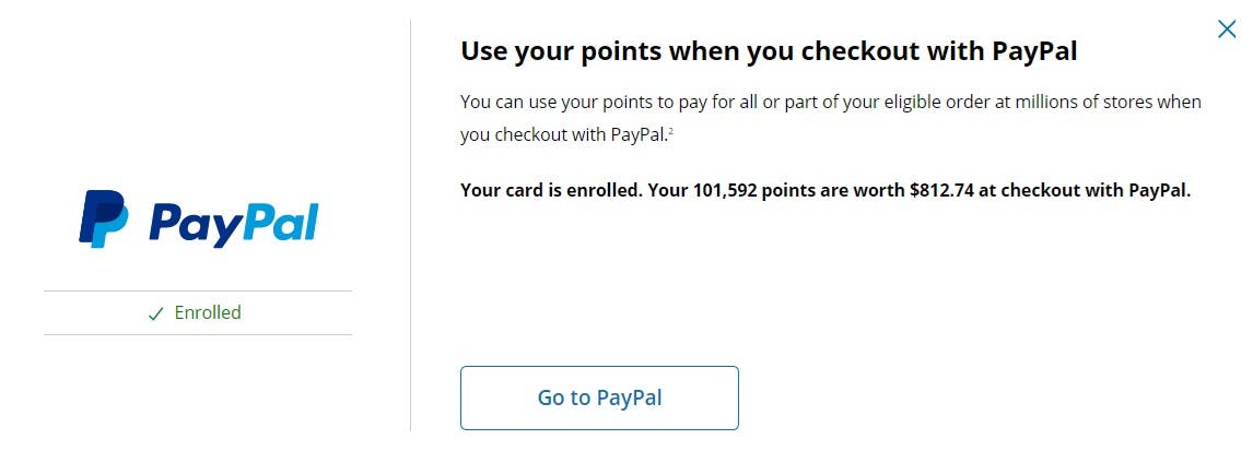 Use your rewards to shop online, like at PayPal
